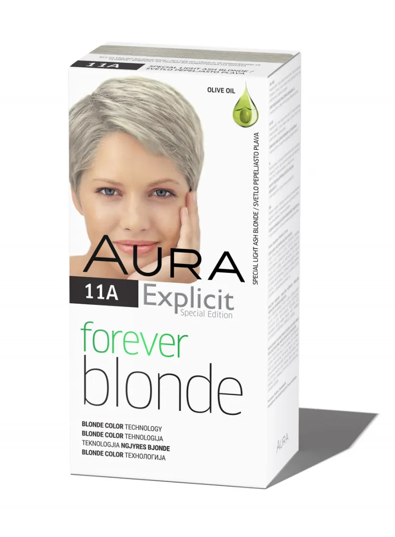 Set za trajno bojenje kose FOREVER BLONDE 11A Special light ash blonde 