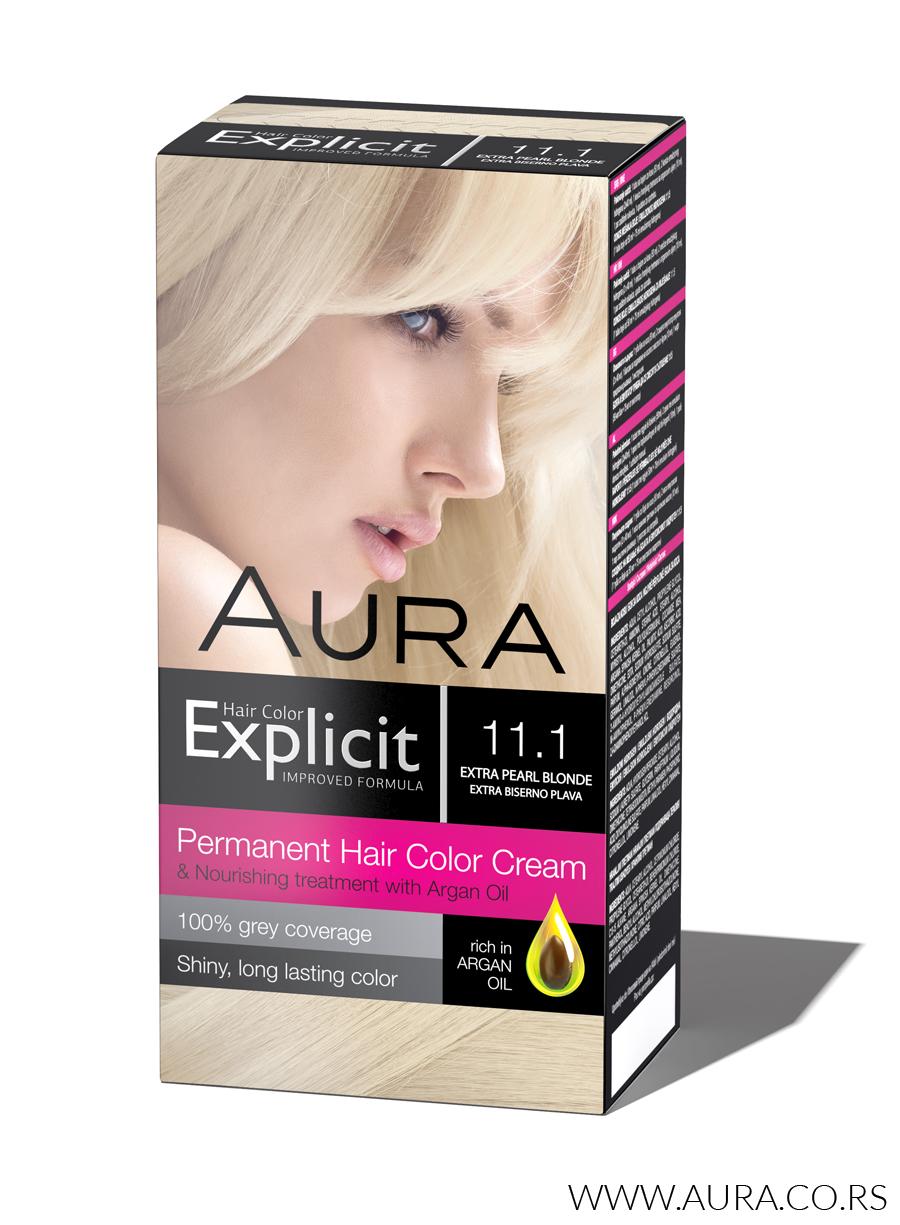 Explicit hair colour 11.1 Extra pearl blonde 