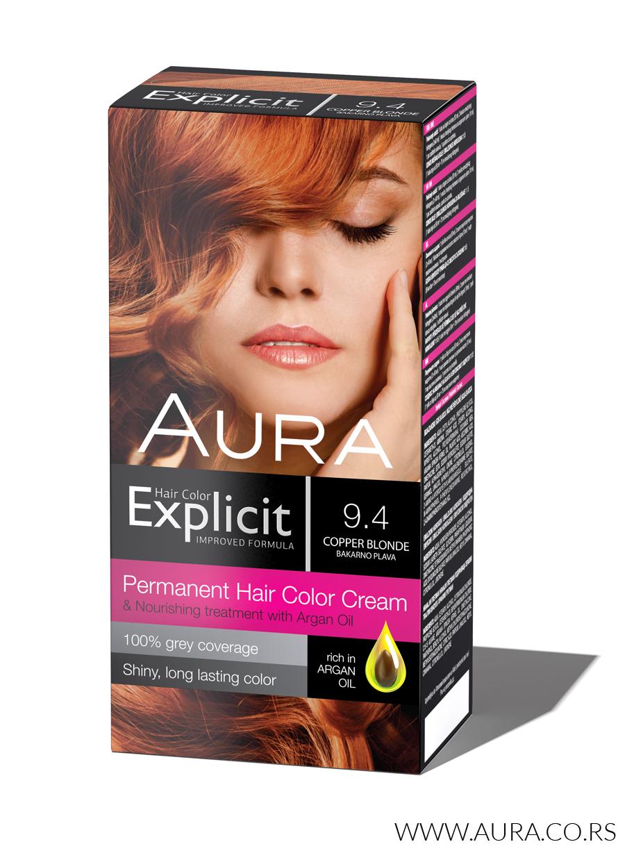 Explicit hair colour 9.4 Copper blonde 
